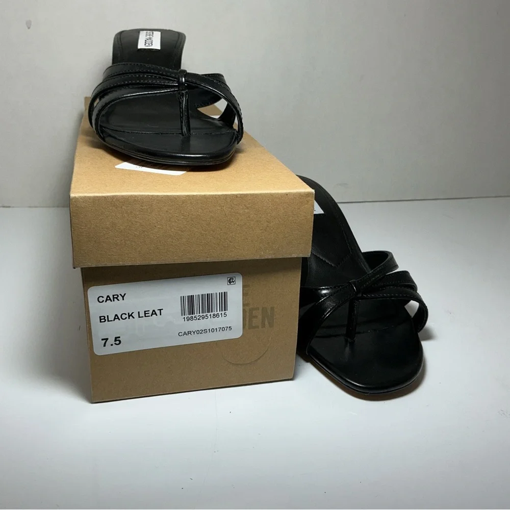 Steve Madden Cary Black Leather - Picture 7 of 8